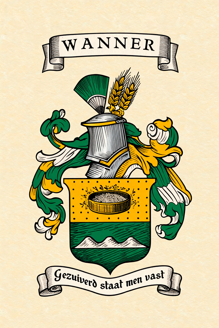 Familiewapen van de achternaam WANNER (vergrendeld)
