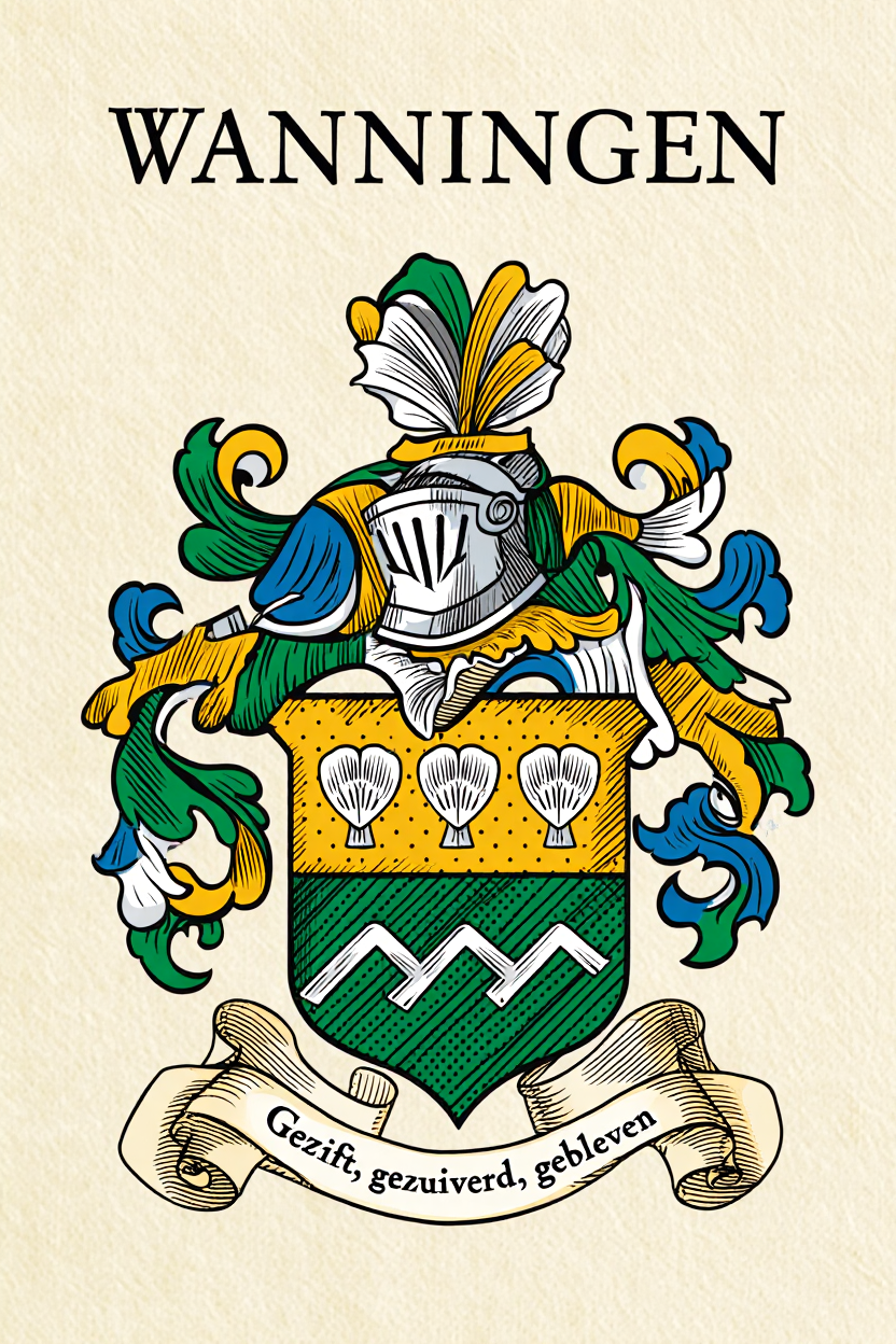 Familiewapen van de achternaam WANNINGEN