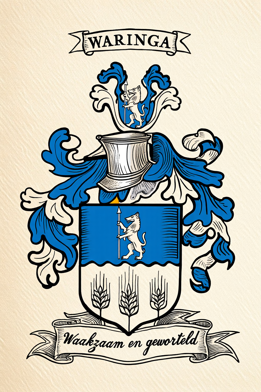 Familiewapen van de achternaam WARINGA