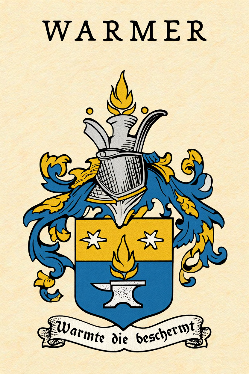Familiewapen van de achternaam WARMER
