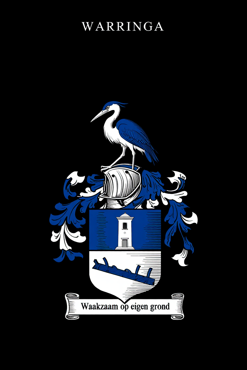 Familiewapen van de achternaam WARRINGA (vergrendeld)