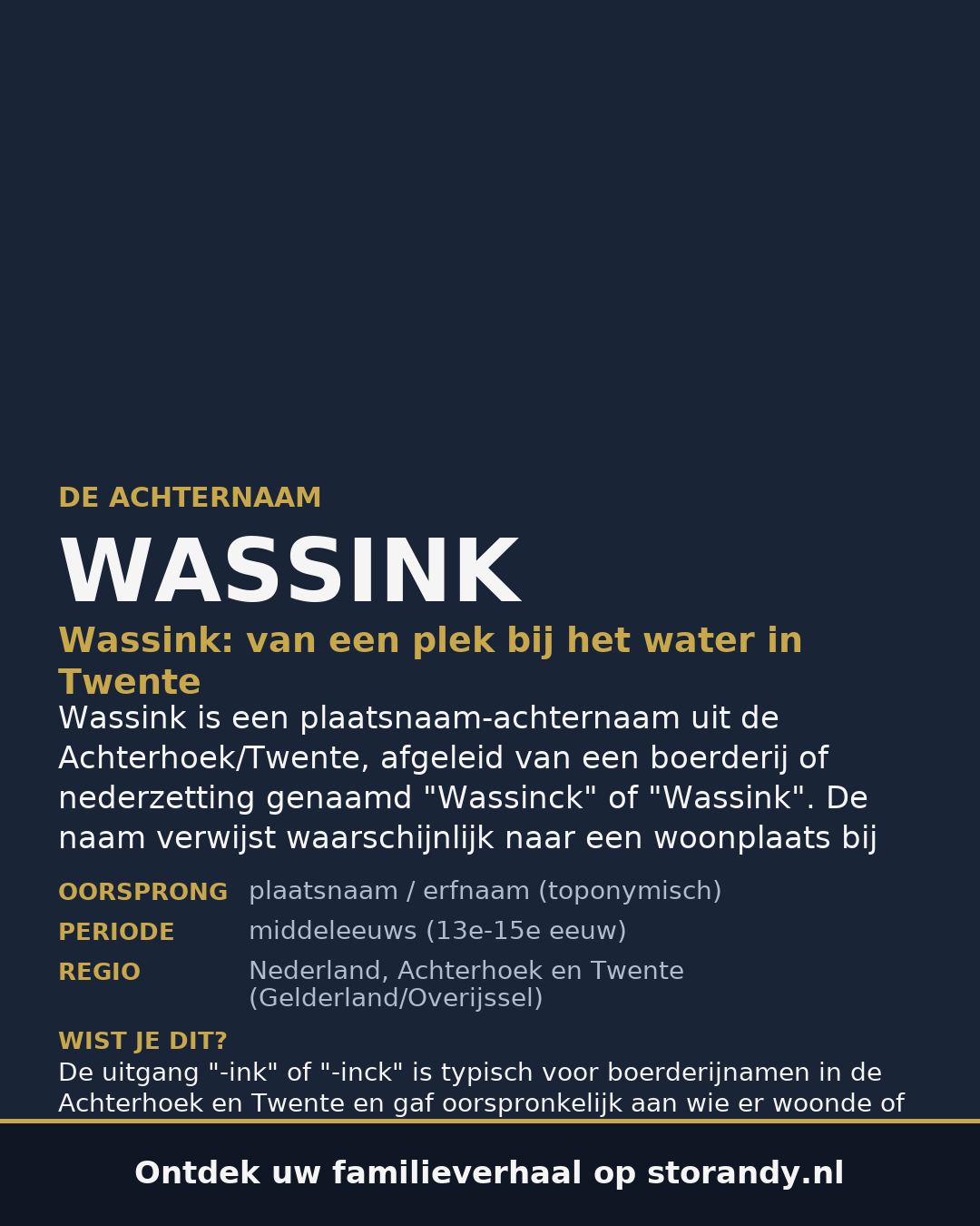 Familiewapen van de achternaam WASSINK