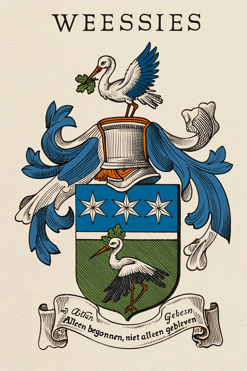 Familiewapen van de achternaam WEESSIES (vergrendeld)