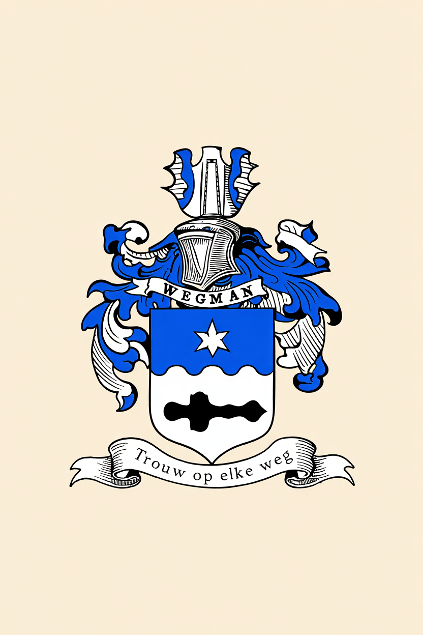 Familiewapen van de achternaam WEGMAN (vergrendeld)