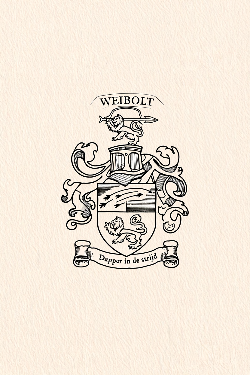 Familiewapen van de achternaam WEIBOLT (vergrendeld)