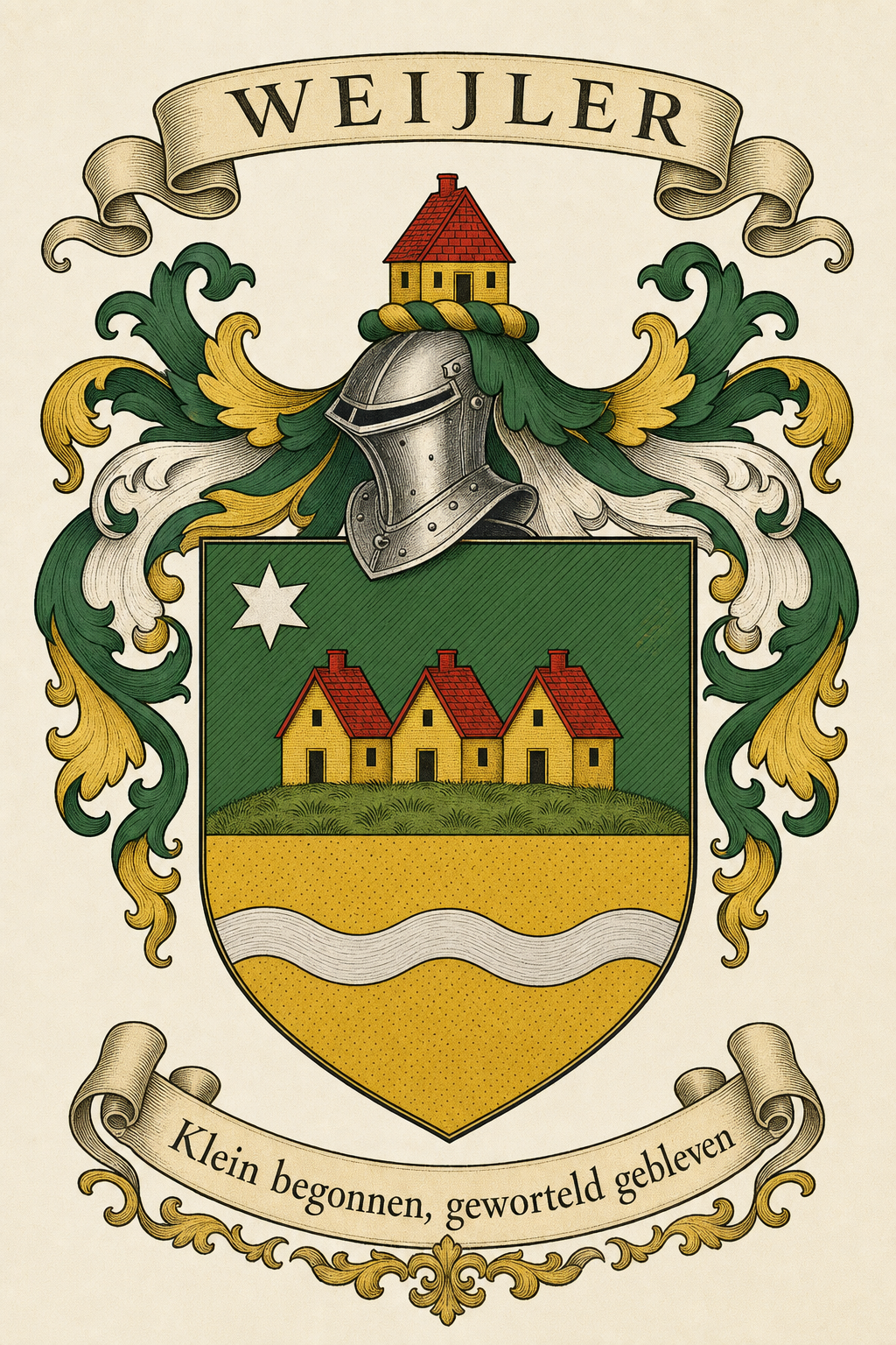 Familiewapen van de achternaam WEIJLER (vergrendeld)