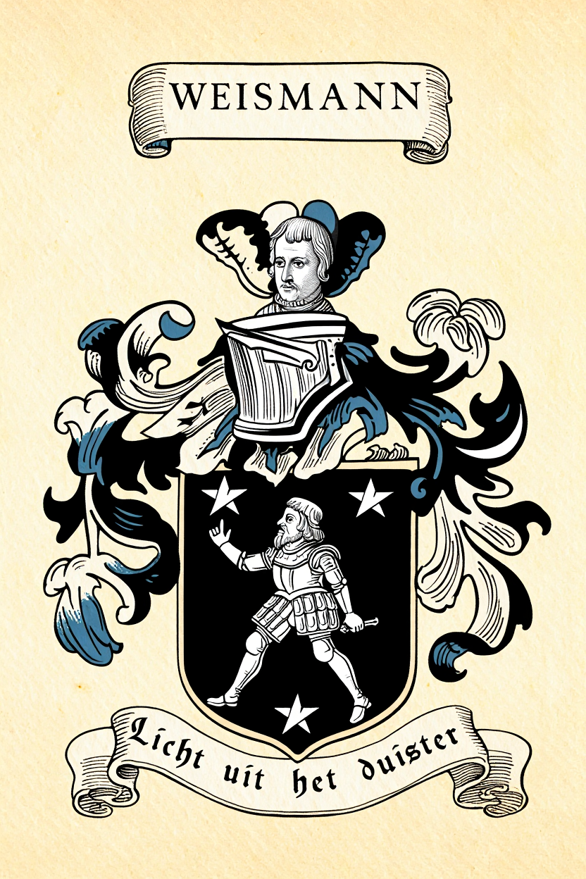 Familiewapen van de achternaam WEISMANN (vergrendeld)