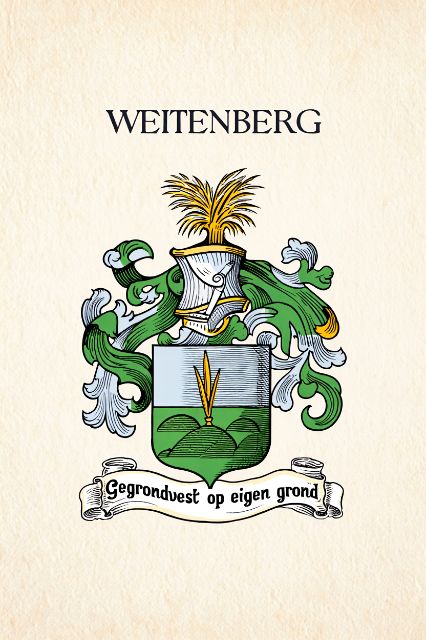 Familiewapen van de achternaam WEITENBERG (vergrendeld)