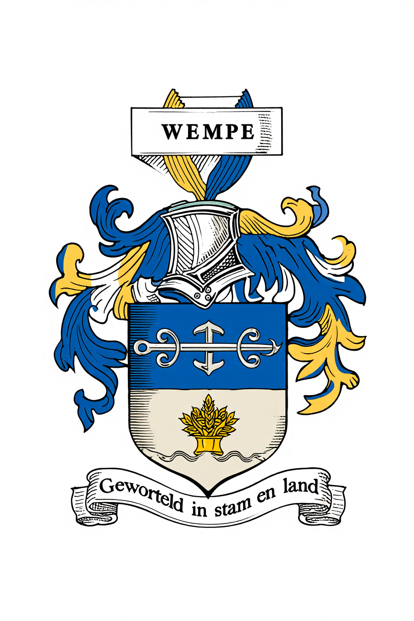 Familiewapen van de achternaam WEMPE (vergrendeld)