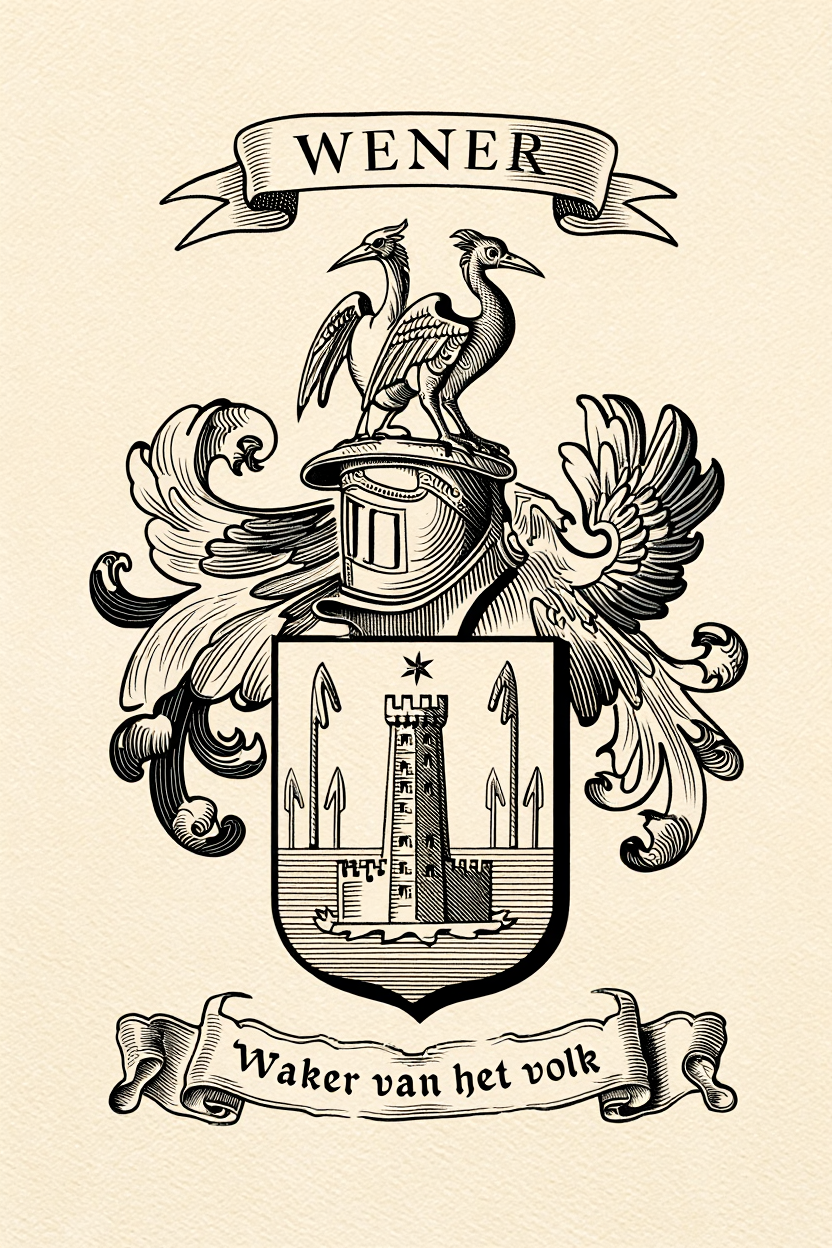 Familiewapen van de achternaam WENER (vergrendeld)