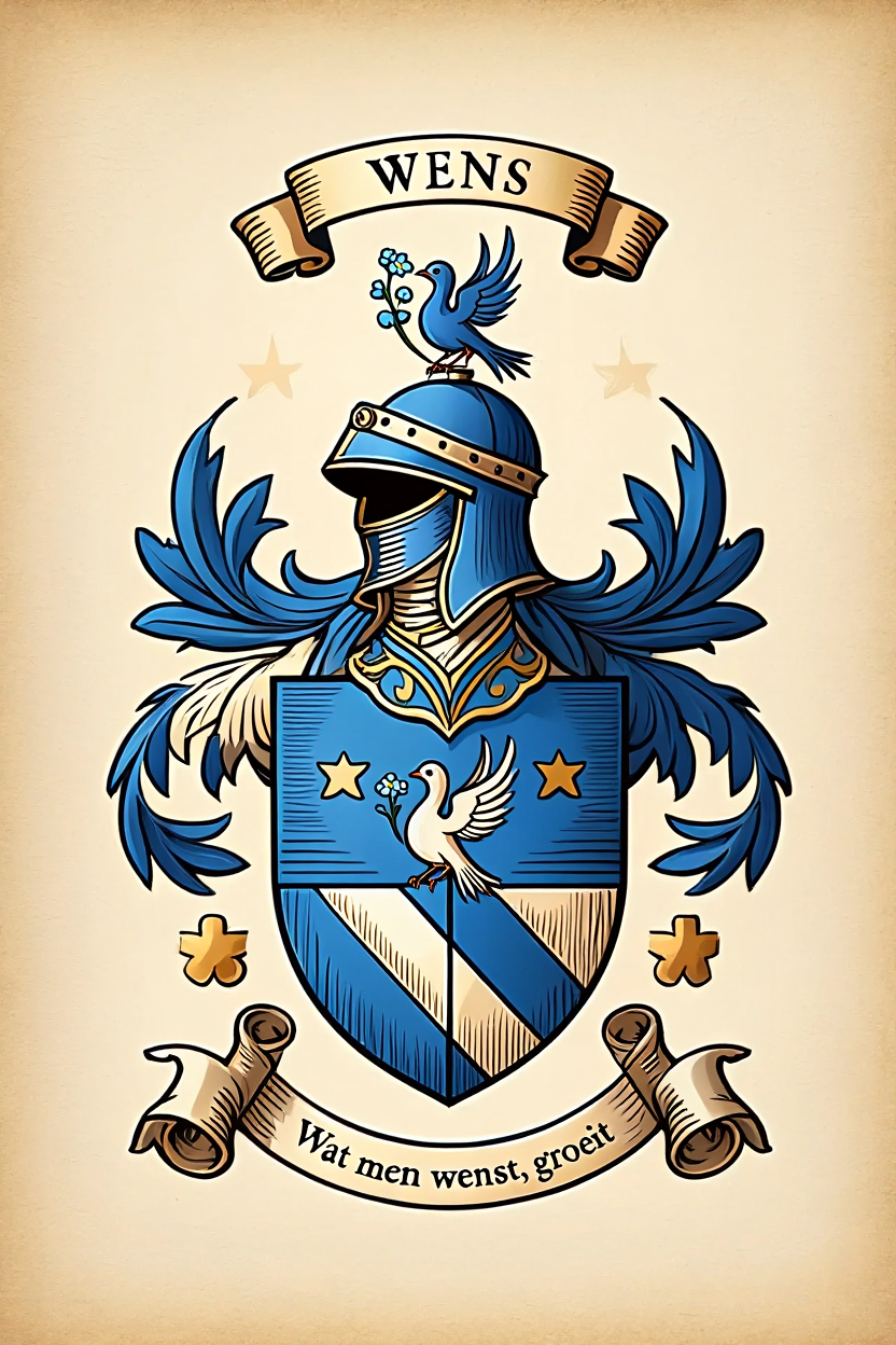 Familiewapen van de achternaam WENS (vergrendeld)