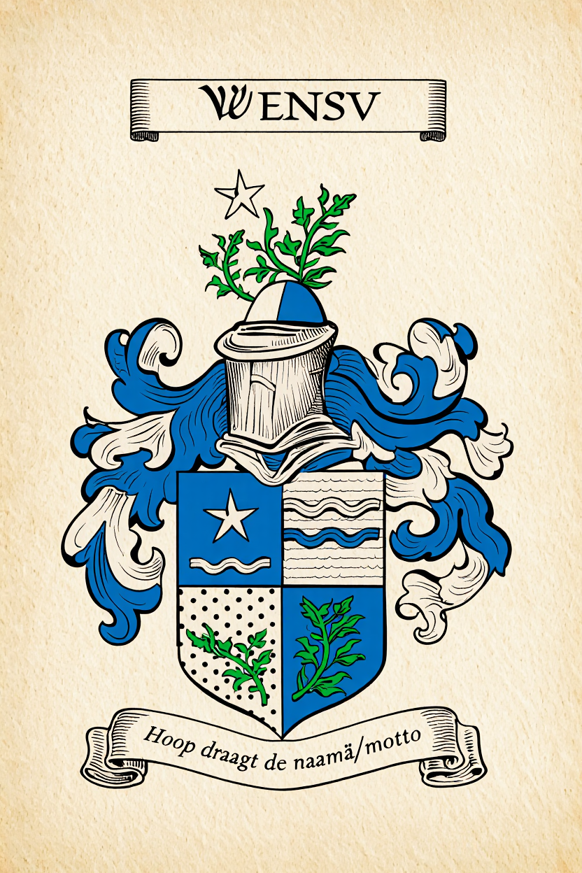 Familiewapen van de achternaam WENSV (vergrendeld)