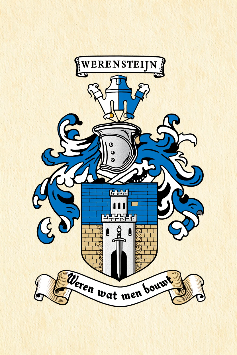 Familiewapen van de achternaam WERENSTEIJN (vergrendeld)