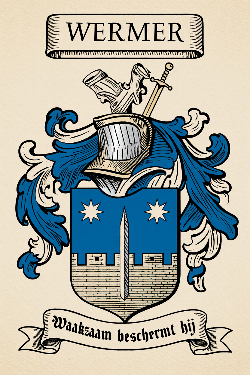 Familiewapen van de achternaam WERMER