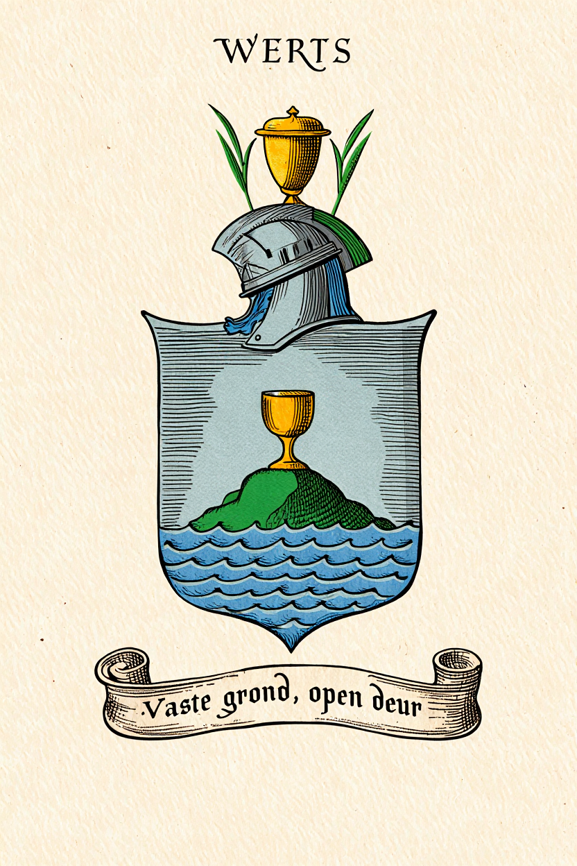 Familiewapen van de achternaam WERTS (vergrendeld)