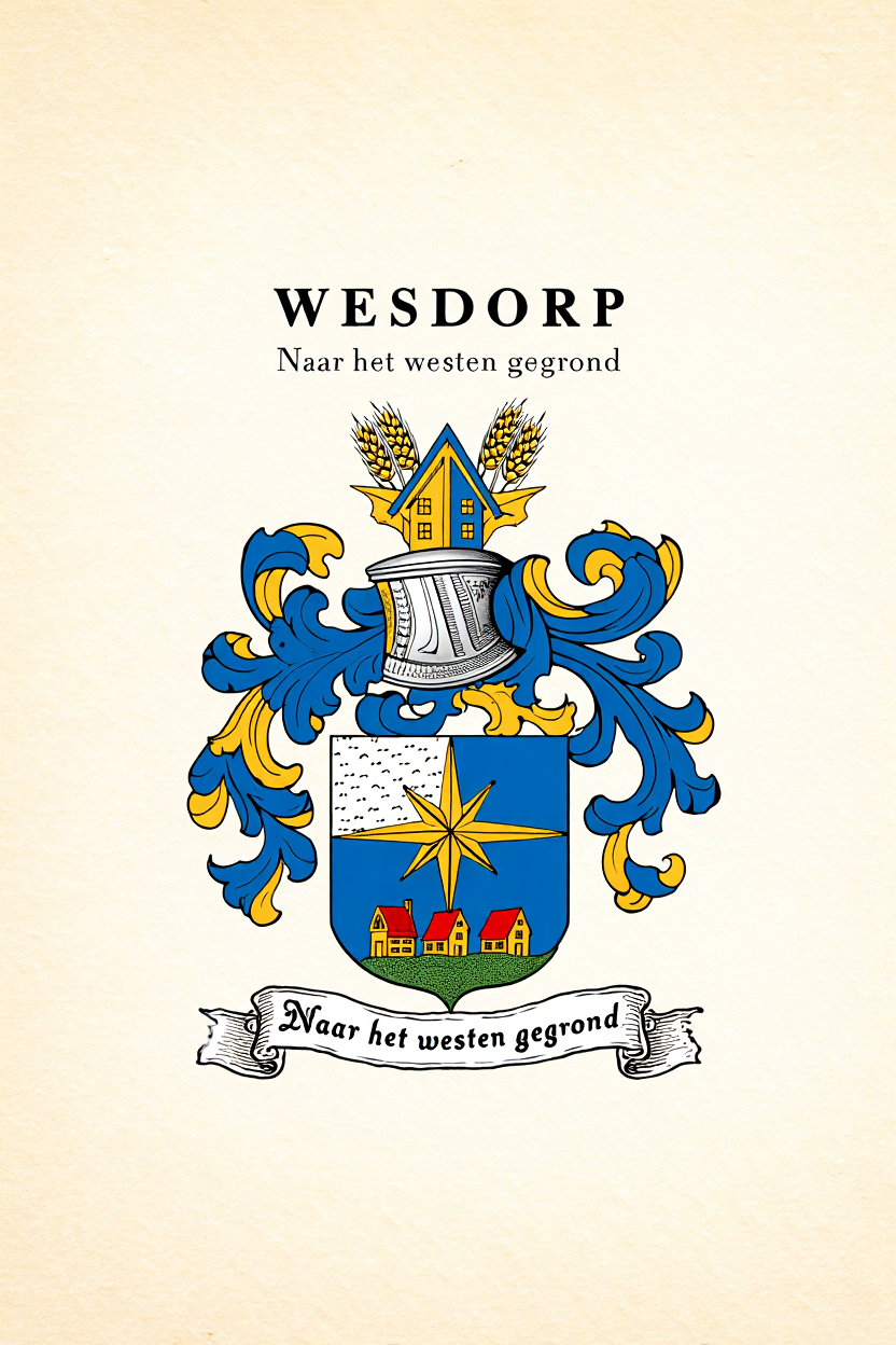 Familiewapen van de achternaam WESDORP