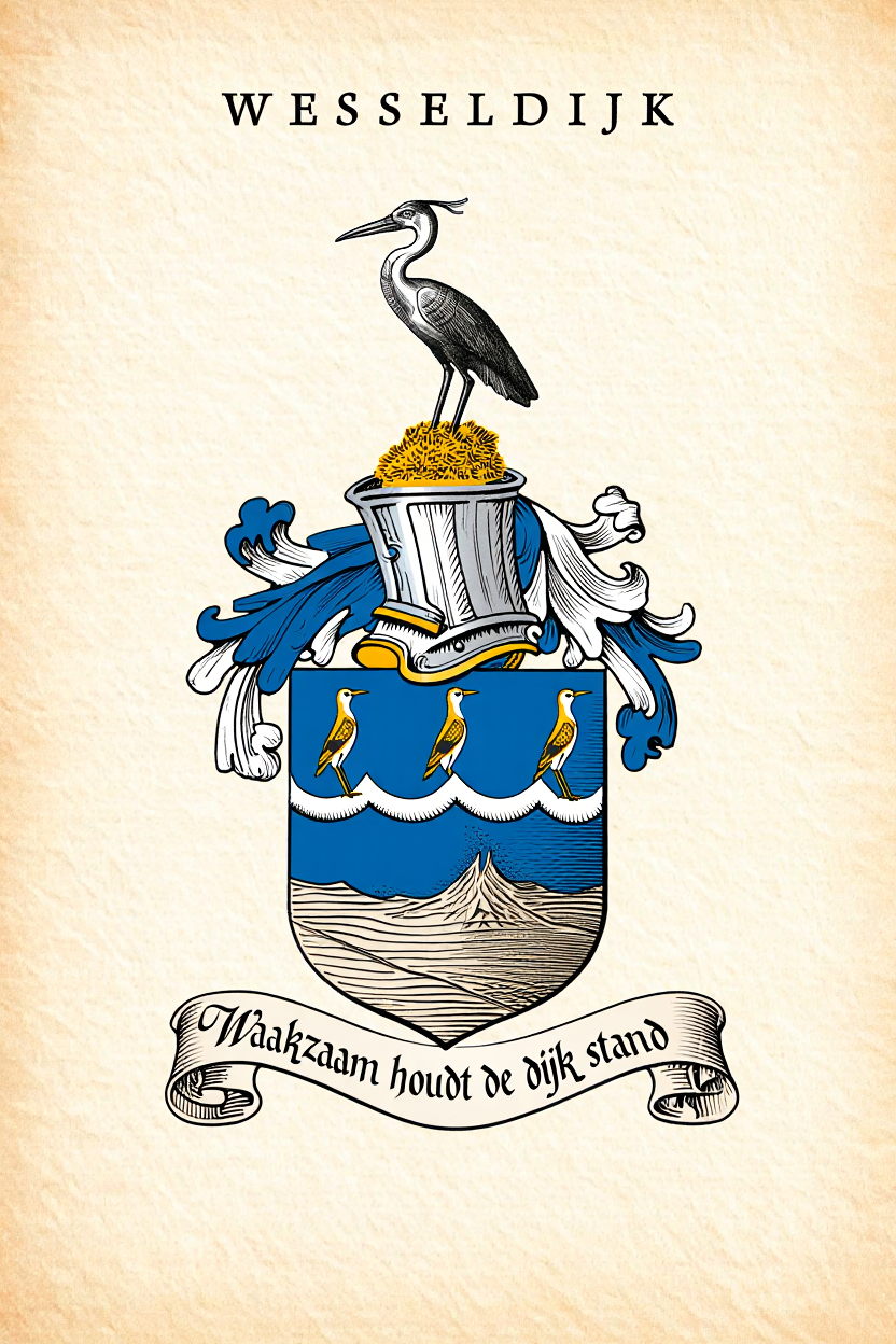 Familiewapen van de achternaam WESSELDIJK