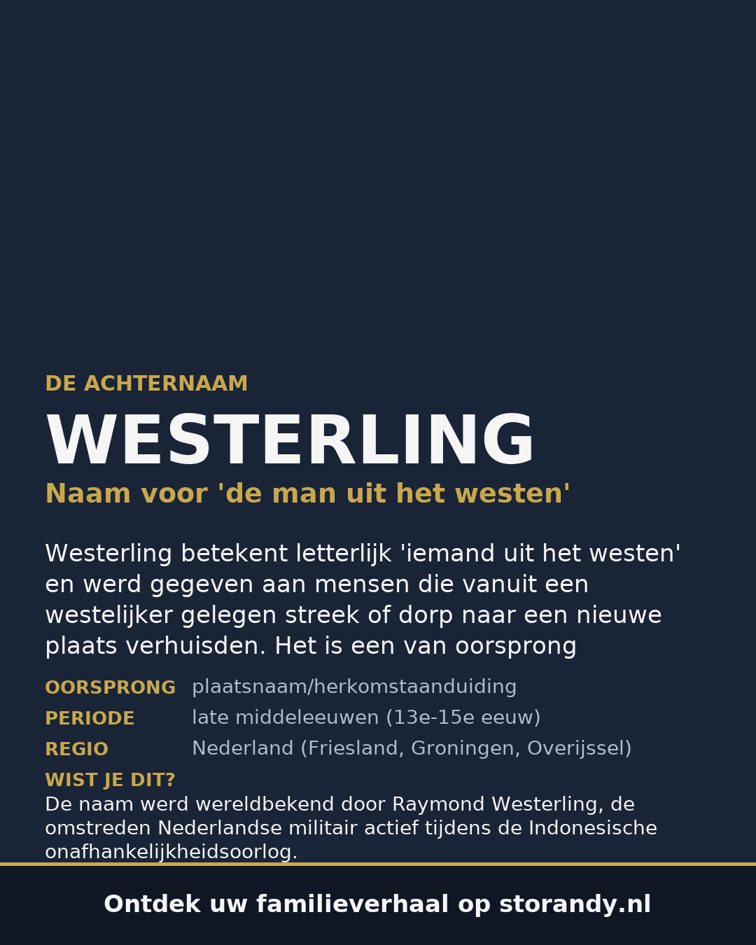 Familiewapen van de achternaam WESTERLING
