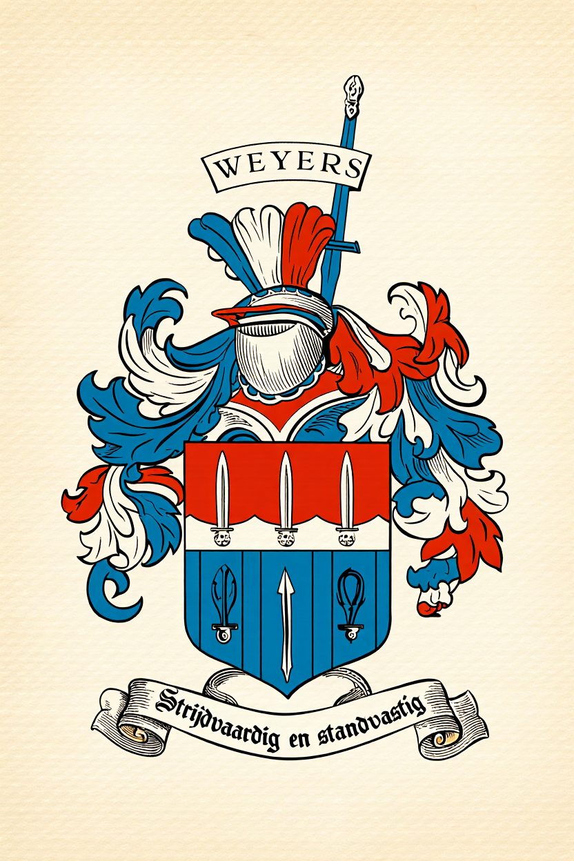 Familiewapen van de achternaam WEYERS (vergrendeld)
