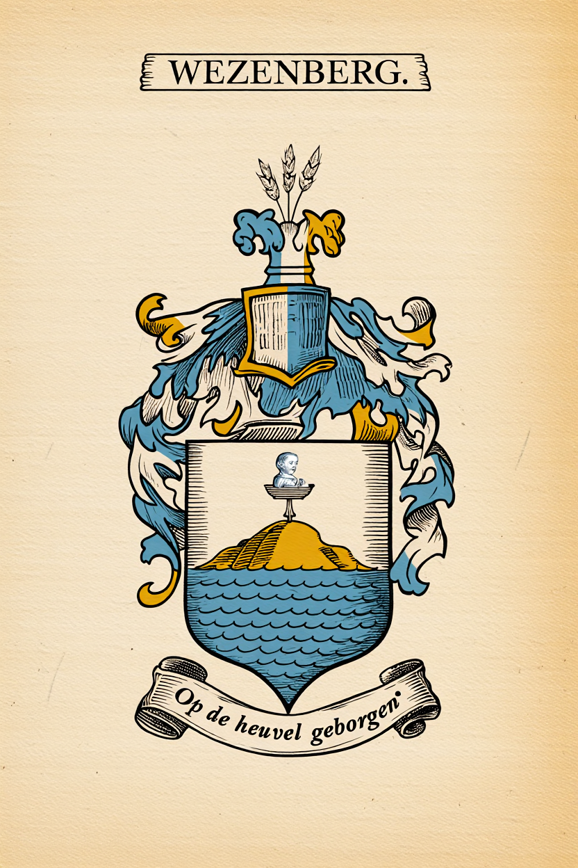 Familiewapen van de achternaam WEZENBERG.