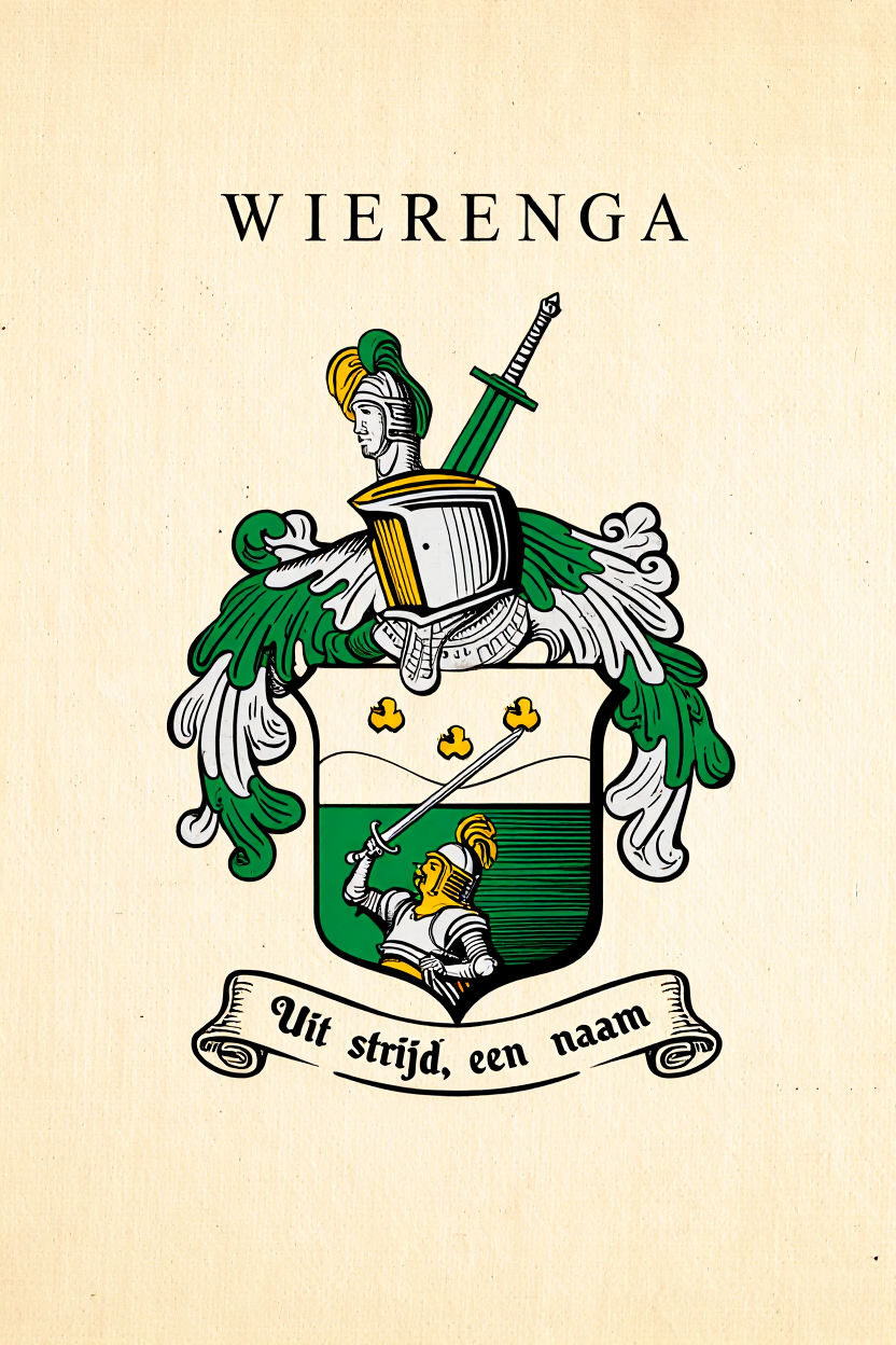 Familiewapen van de achternaam WIERENGA