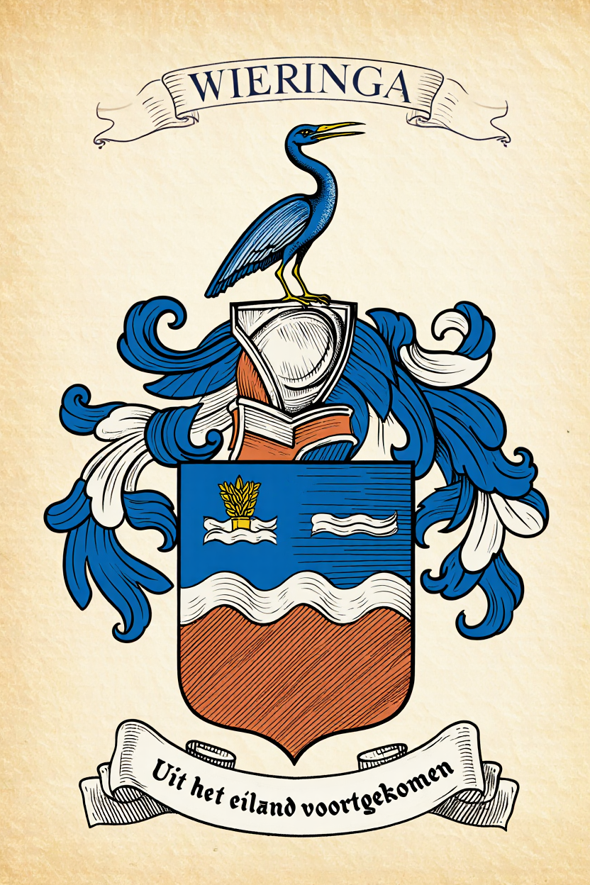 Familiewapen van de achternaam WIERINGA