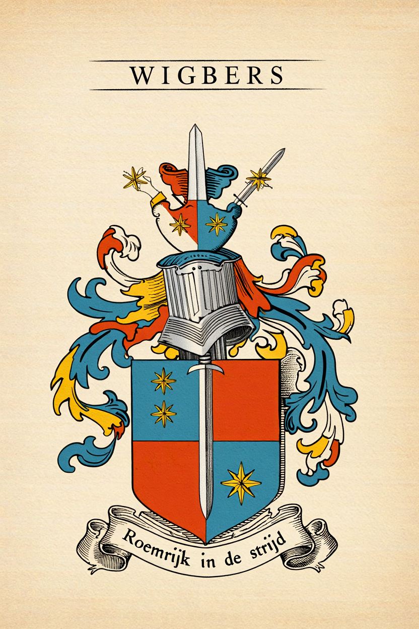 Familiewapen van de achternaam WIGBERS (vergrendeld)