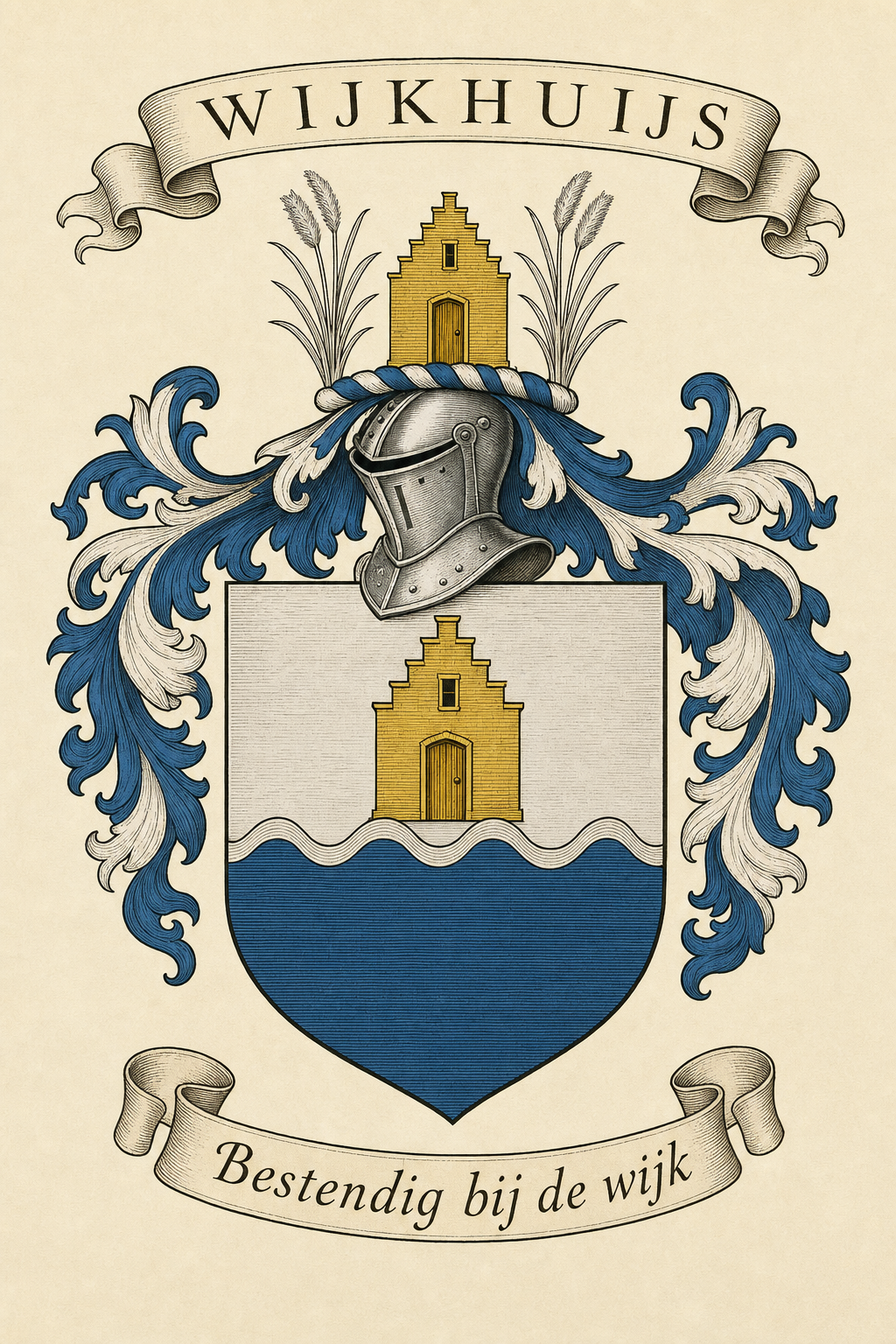 Familiewapen van de achternaam WIJKHUIJS (vergrendeld)