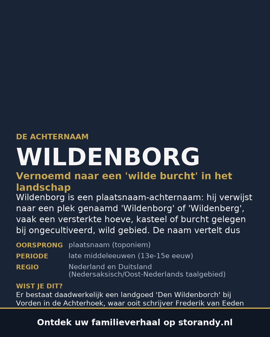 Familiewapen van de achternaam WILDENBORG