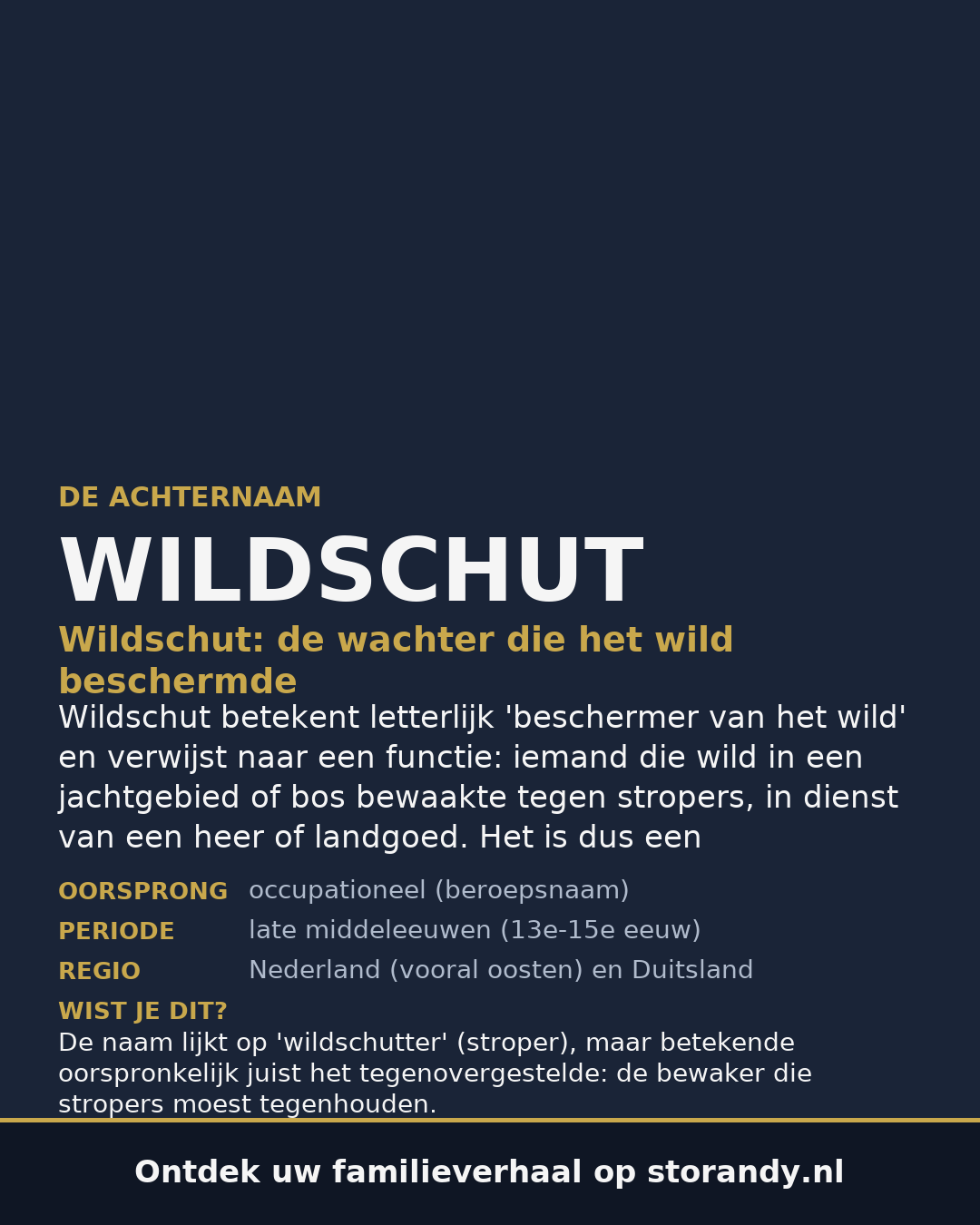 Familiewapen van de achternaam WILDSCHUT