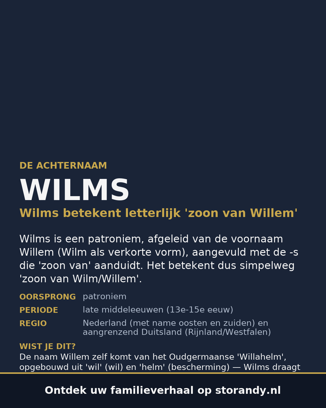 Familiewapen van de achternaam WILMS