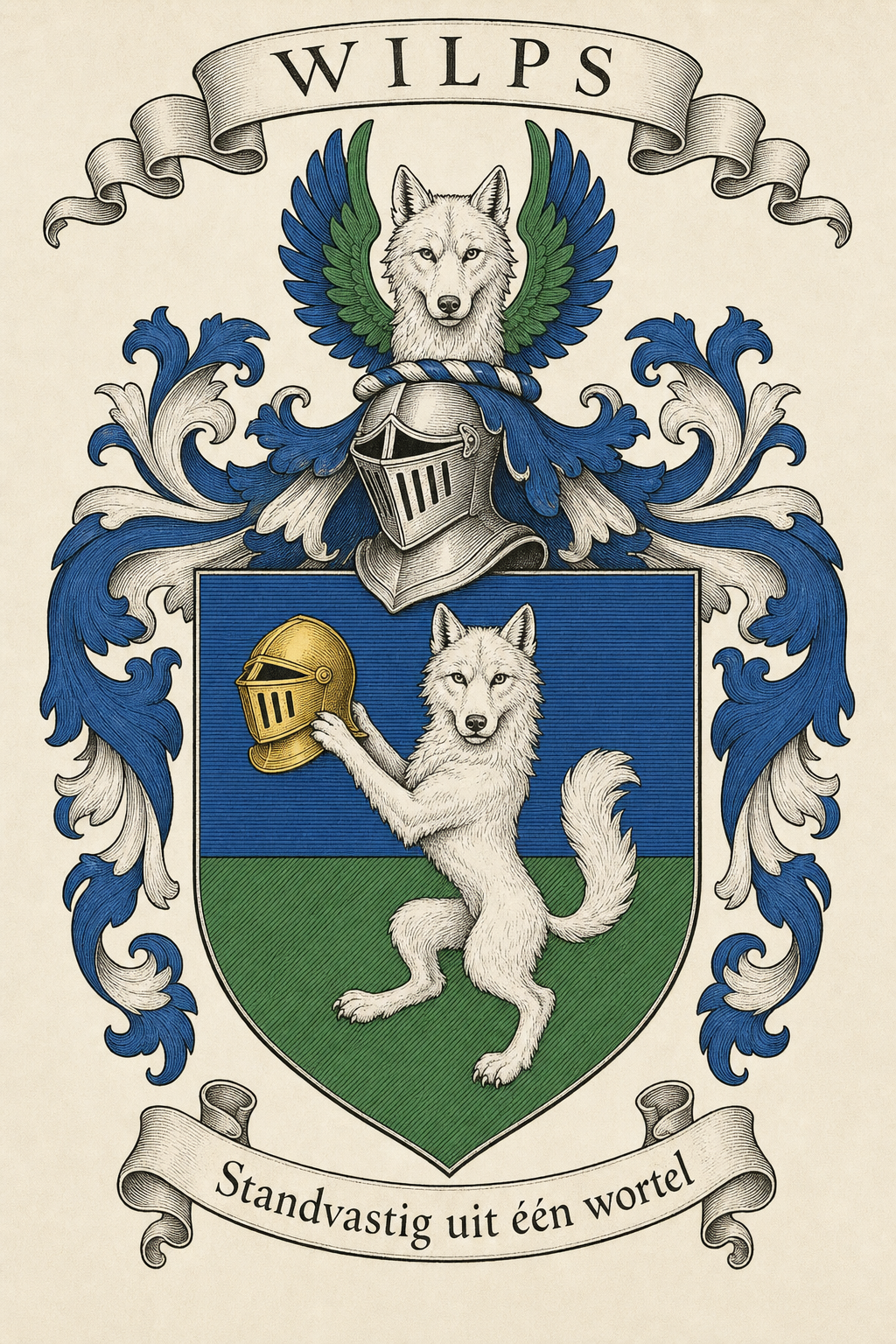 Familiewapen van de achternaam WILPS (vergrendeld)