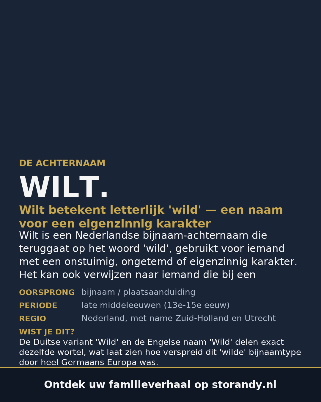 Familiewapen van de achternaam WILT.