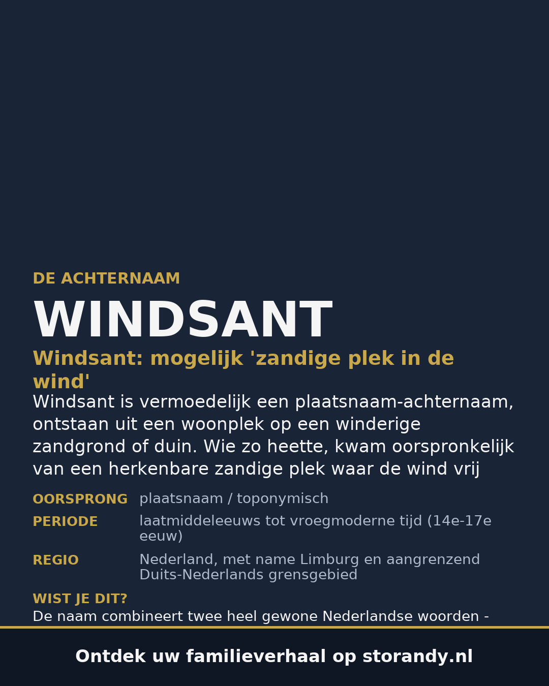 Familiewapen van de achternaam WINDSANT