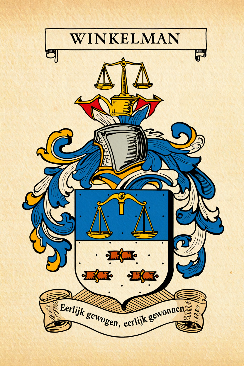 Familiewapen van de achternaam WINKELMAN
