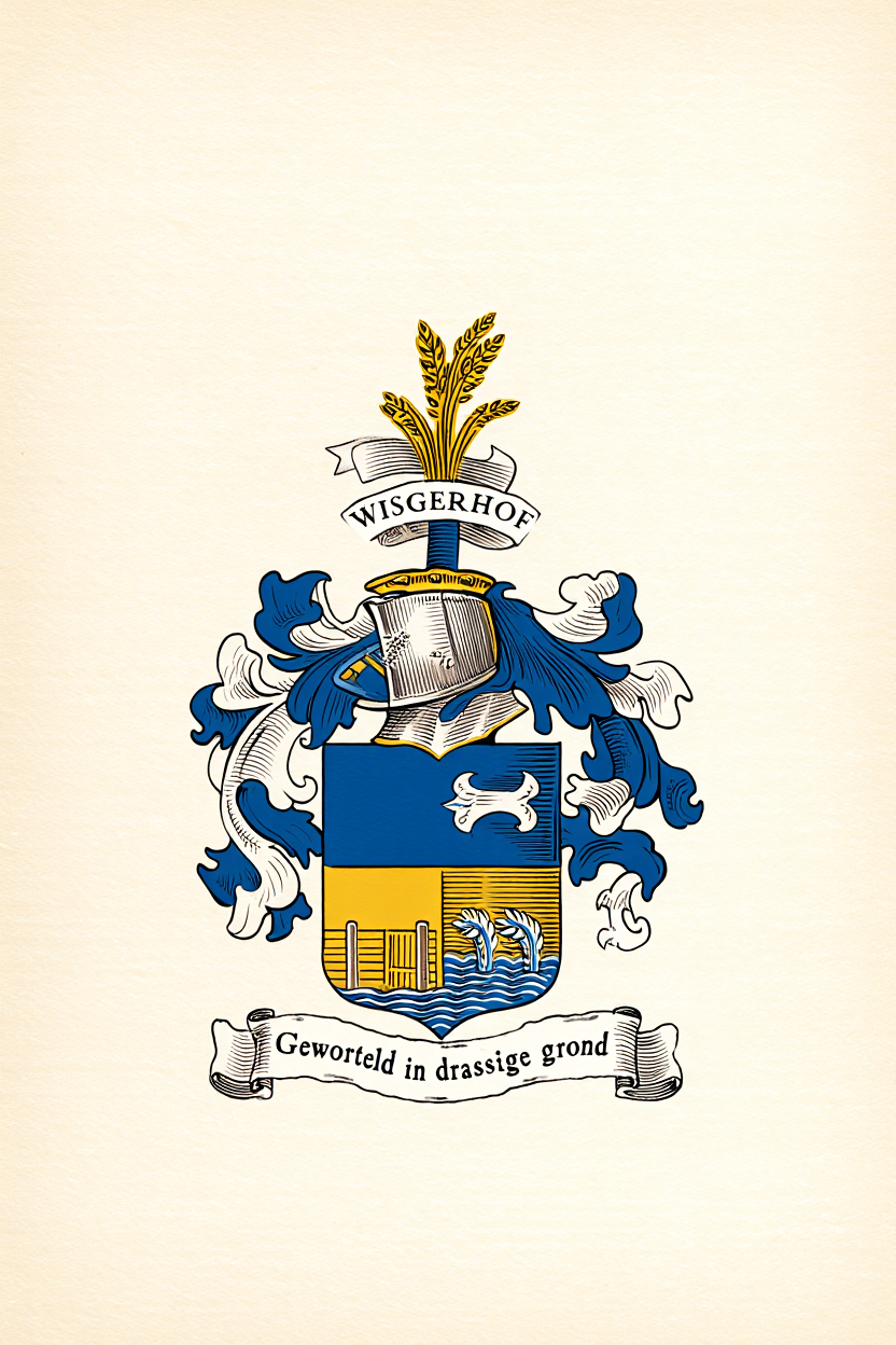 Familiewapen van de achternaam WISGERHOF (vergrendeld)