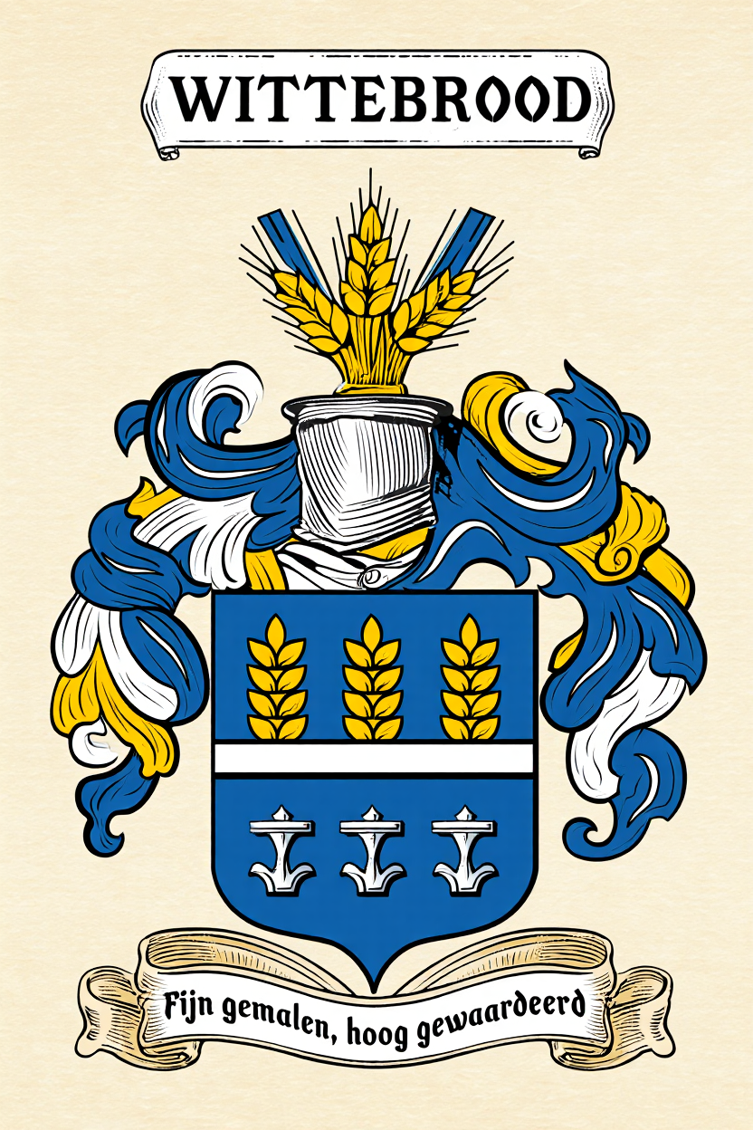 Familiewapen van de achternaam WITTEBROOD