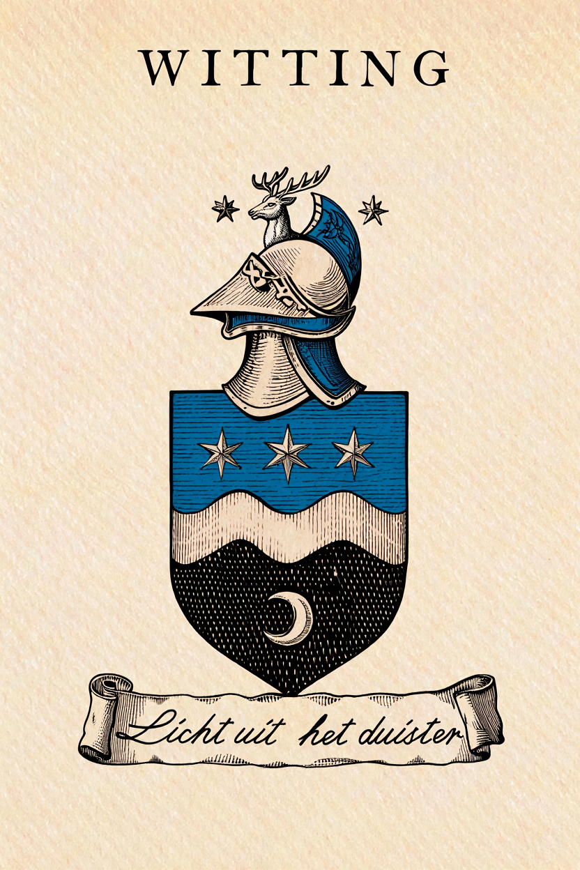 Familiewapen van de achternaam WITTING (vergrendeld)