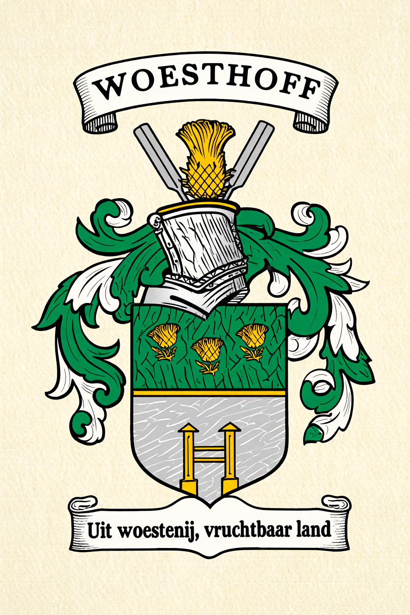 Familiewapen van de achternaam WOESTHOFF