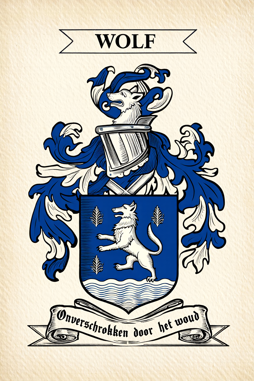 Familiewapen van de achternaam WOLF