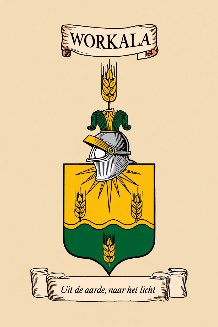 Familiewapen van de achternaam WORKALA (vergrendeld)