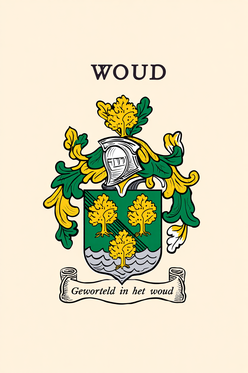 Familiewapen van de achternaam WOUD