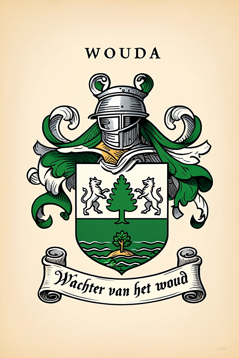 Familiewapen van de achternaam WOUDA