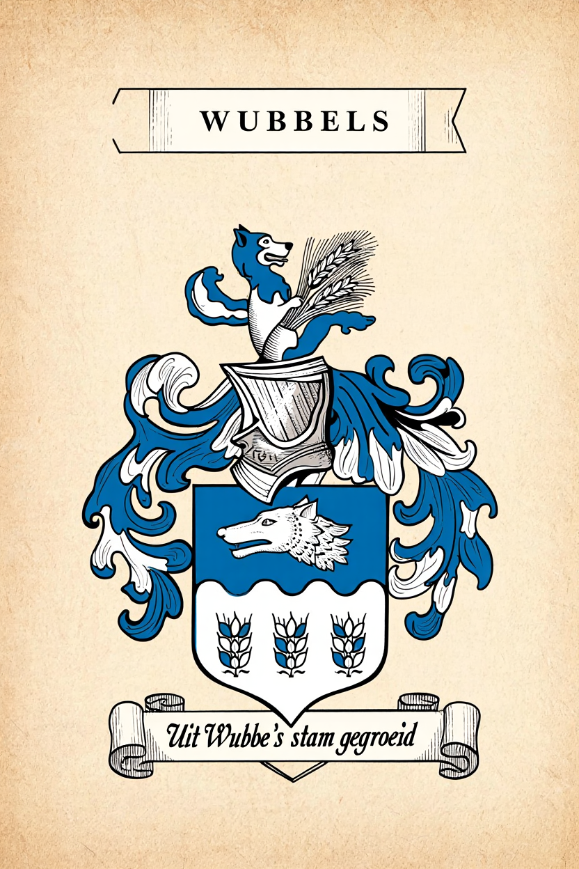Familiewapen van de achternaam WUBBELS (vergrendeld)