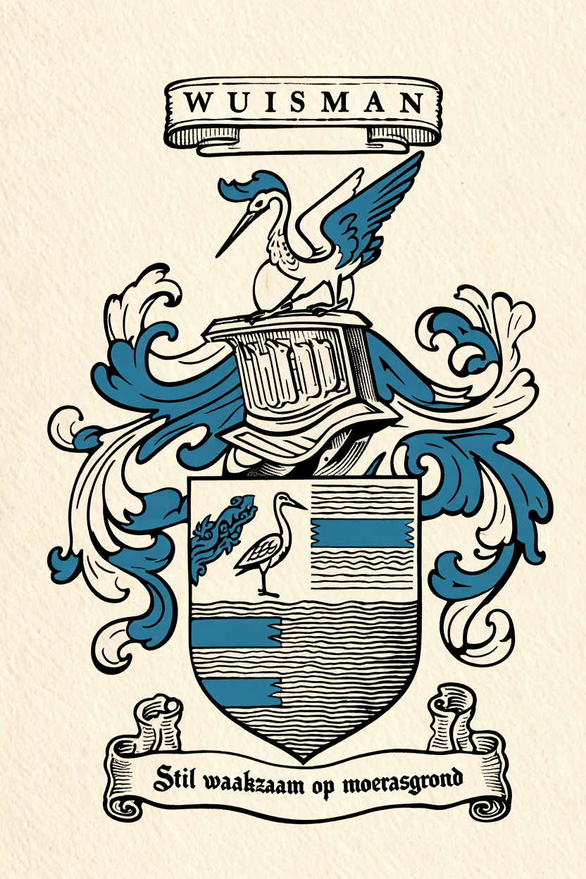 Familiewapen van de achternaam WUISMAN (vergrendeld)