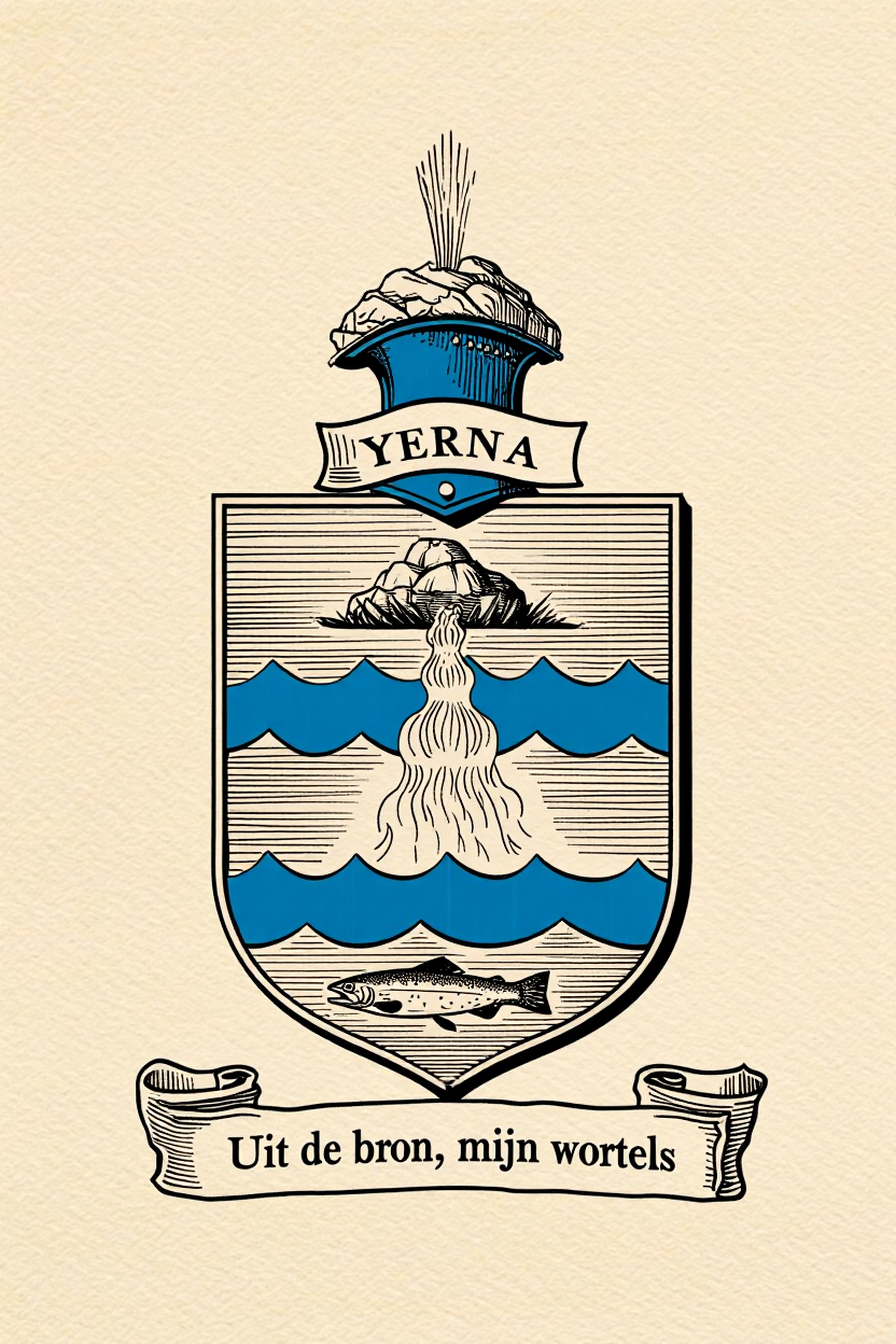 Familiewapen van de achternaam YERNA (vergrendeld)