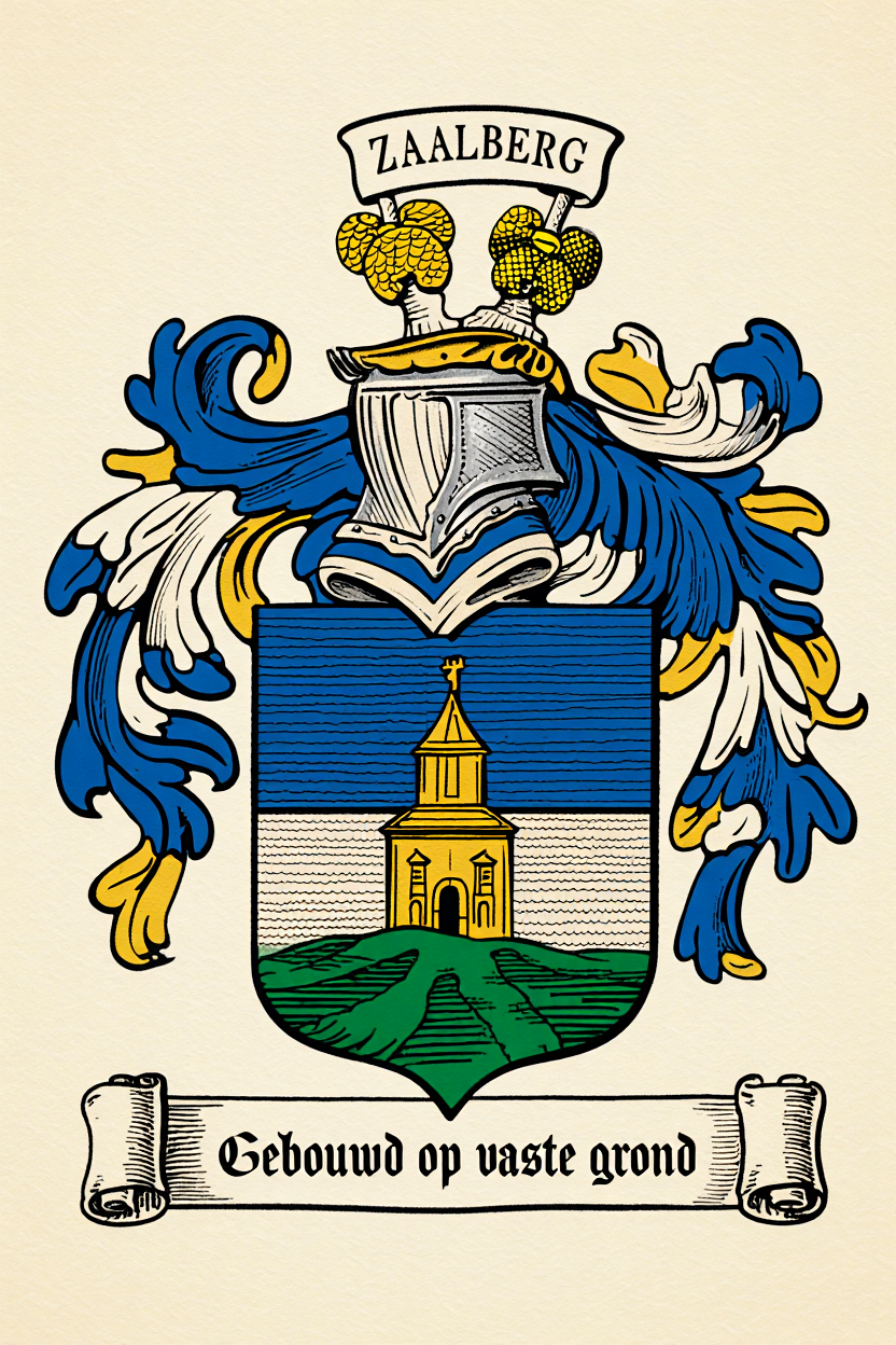 Familiewapen van de achternaam ZAALBERG (vergrendeld)