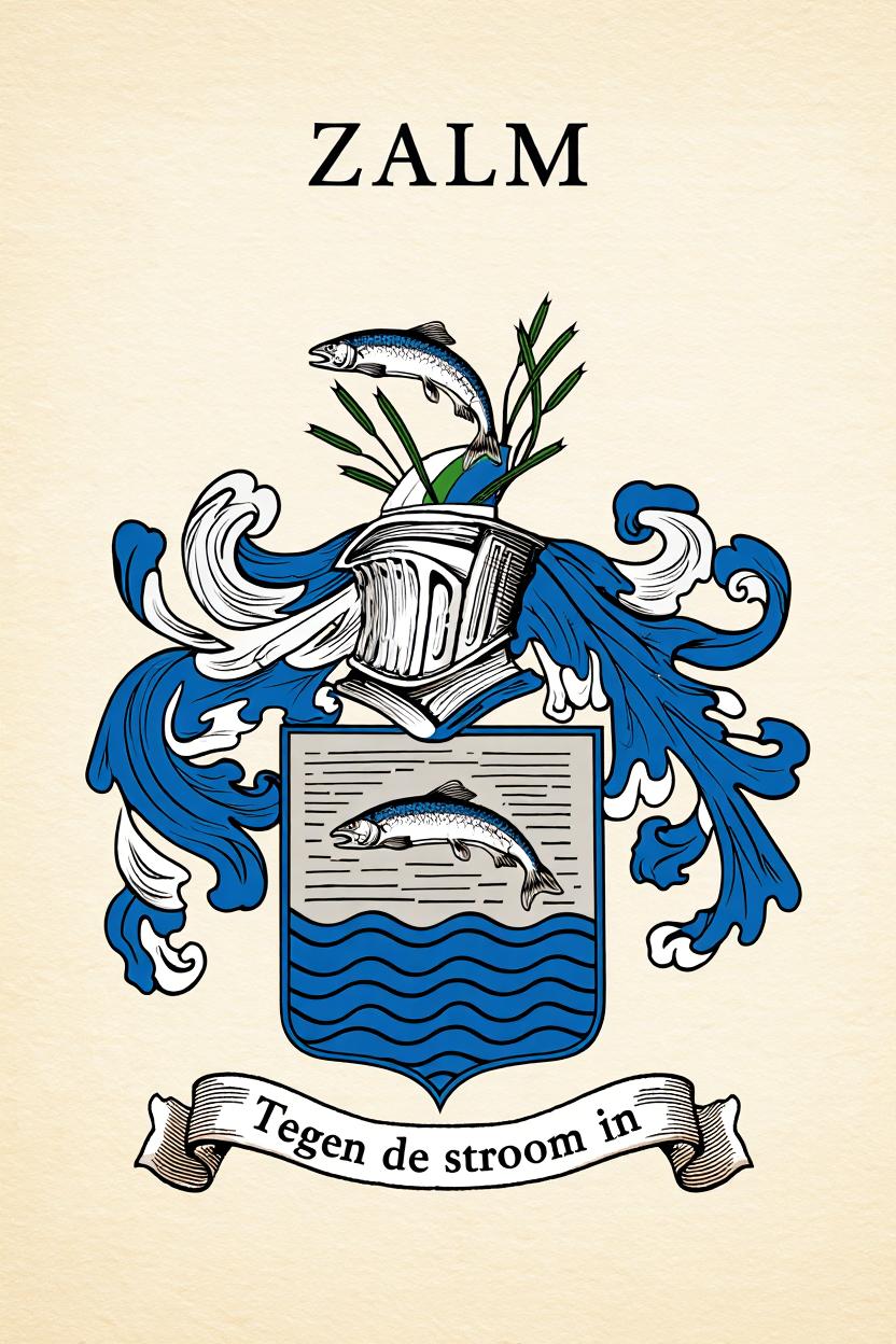 Familiewapen van de achternaam ZALM