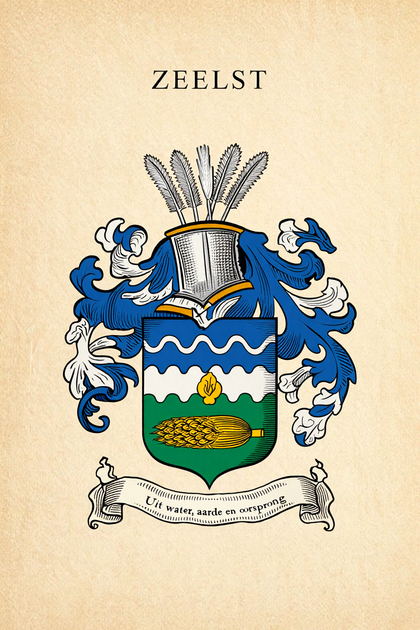 Familiewapen van de achternaam ZEELST (vergrendeld)