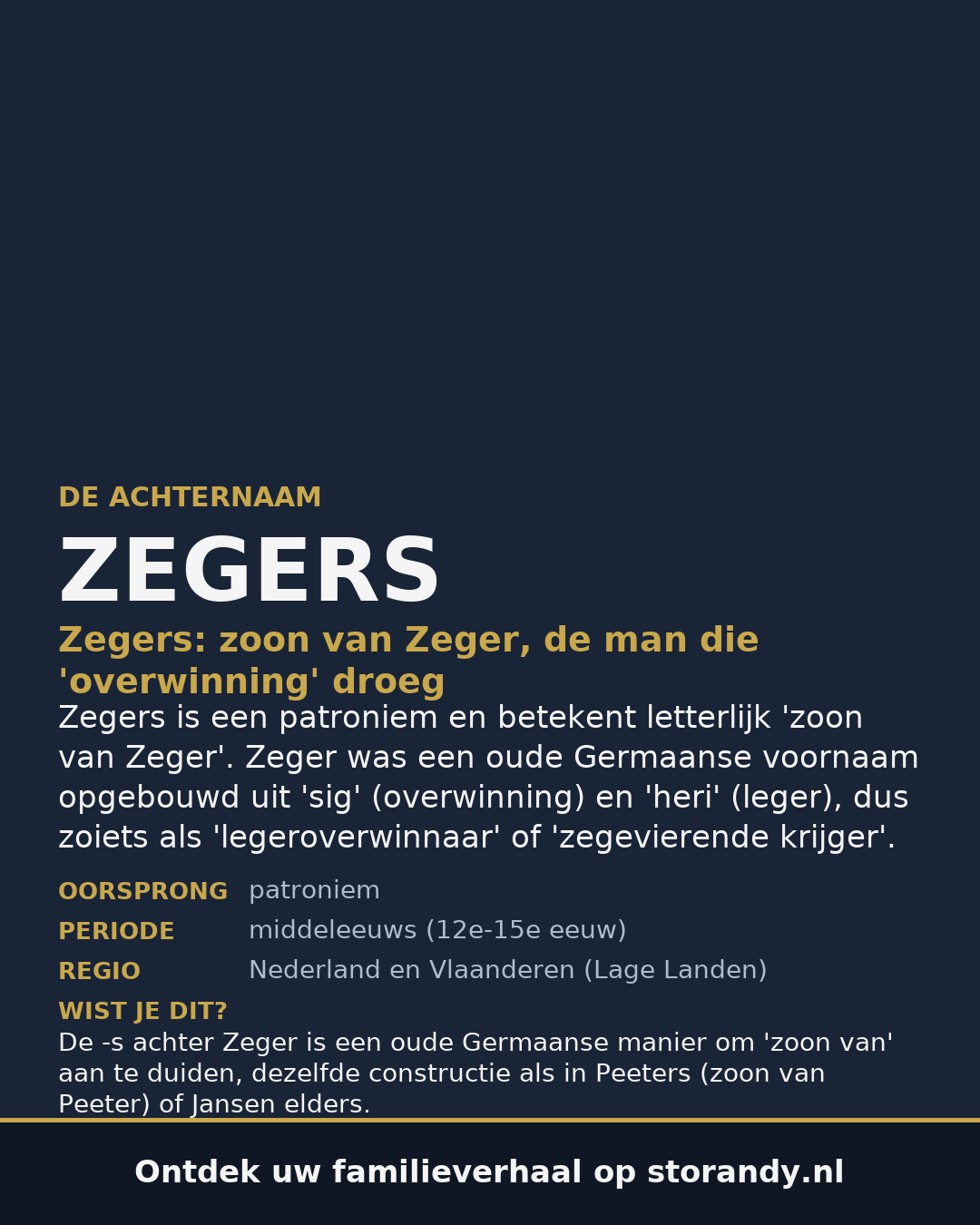 Familiewapen van de achternaam ZEGERS
